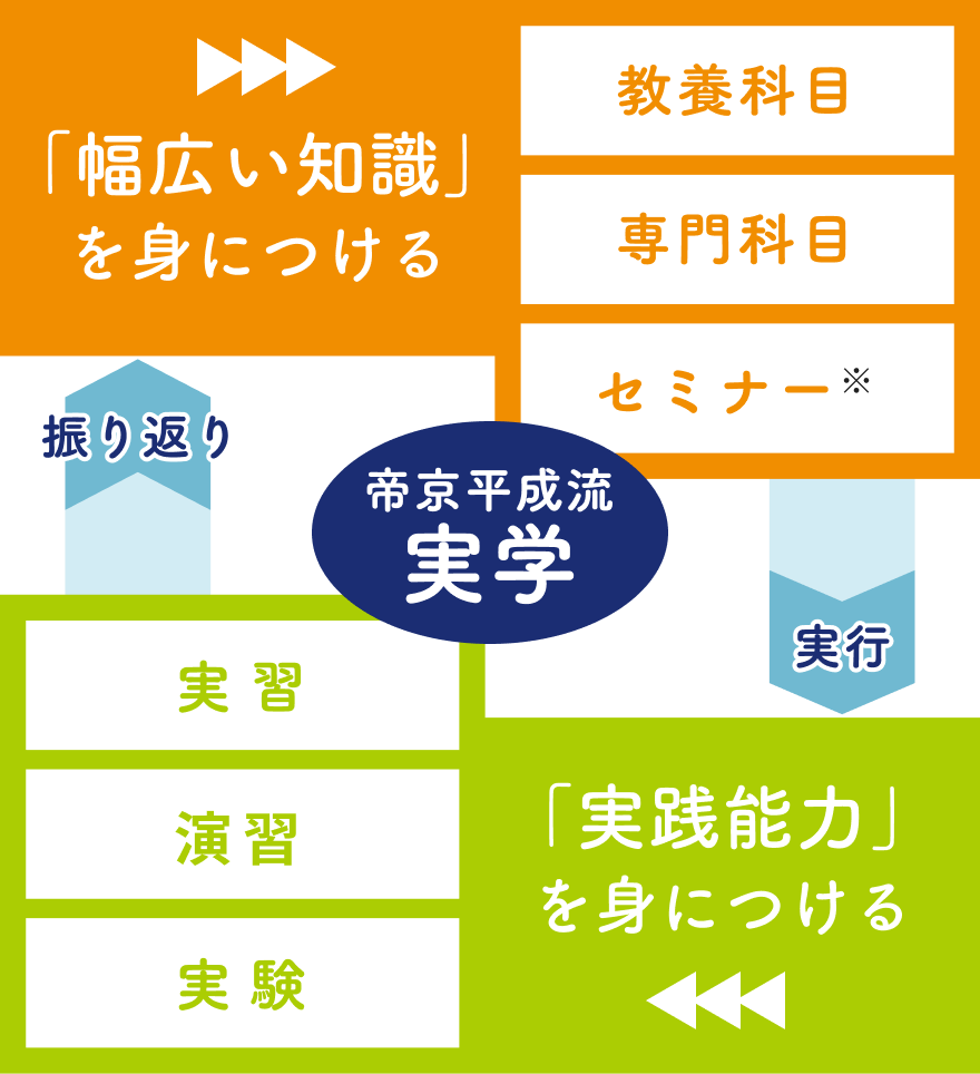帝京平成流実学の図